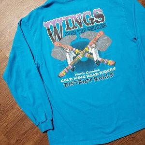 Vintage 1995 Wings Over The Smokies Bike Rally Tee